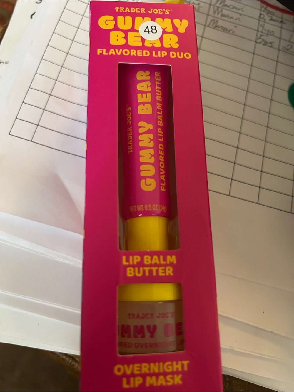 Trader Joe's Gummy Bear Lip Duo - Pink & Yellow